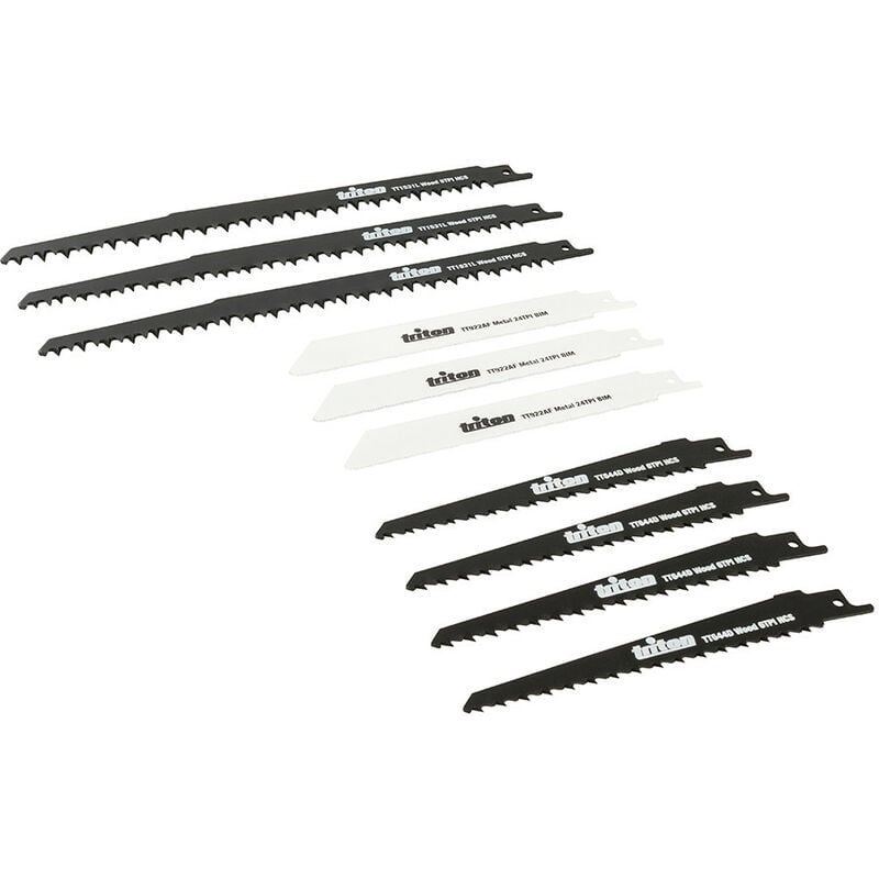 Set de 10 lames Triton pour scie sabres