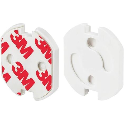 Set de 10 productos de seguridad para bebés: cubierta protectora de estilo europeo para enchufes eléctricos, protección de aislamiento, enchufe antichoque, orificio redondo, cubierta protectora - blan