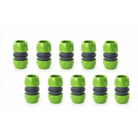 Set de 10 réparateurs tuyau arrosage universel 12,5 mm (1/2'') - 15mm (5/8'') - 19 mm (3/4'') - SUAN