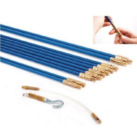 Set de 10 tiges tire câble en fibre de verre