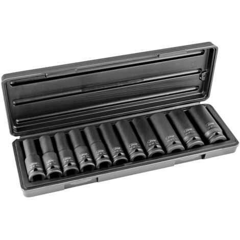 Set de 11 vasos de impacto HEXAGONAL de  1/2" JBM 52342
