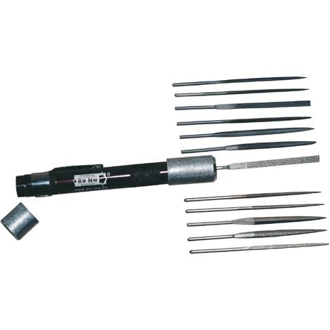 Set de 12 mini-limes + poignée RoNa C91325