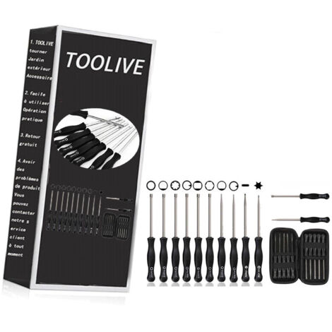 Set de 12 Outils de Réglage de Carburateur Réglage Tronçonneuse Tournevis Reglage Carburateur Tronconneuse 2 Temps Tournevis Pacman/Single D pour Poulan Husq STHIL Echo Débroussailleuse Carburateur