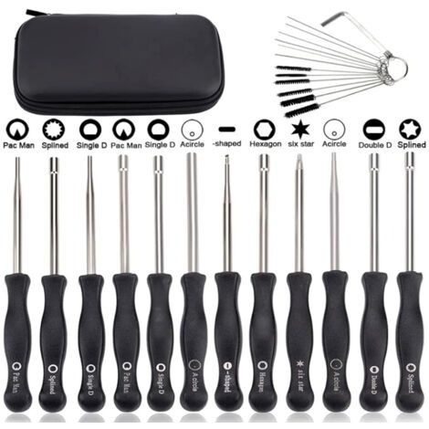 Set de 12 Outils de Réglage de Carburateur Réglage Tronçonneuse Tournevis Reglage Carburateur Tronconneuse 2 Temps Tournevis  pour Poulan Husq STHIL Echo Débroussailleuse