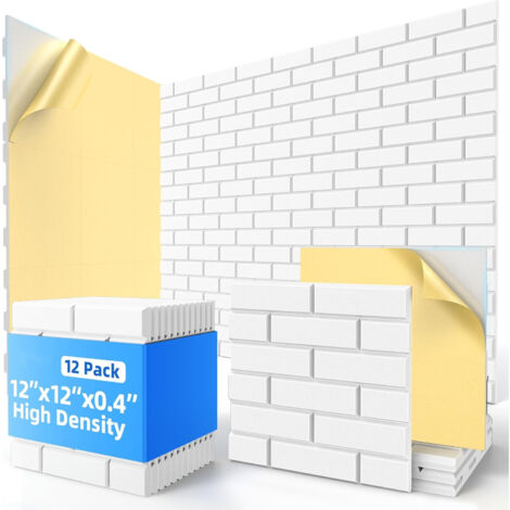 Set de 12 paneles acústicos adhesivos 30×30×1 cm – Espuma fonoabsorbente de alta densidad para estudio, oficina, paredes y techos, fácil de aplicar