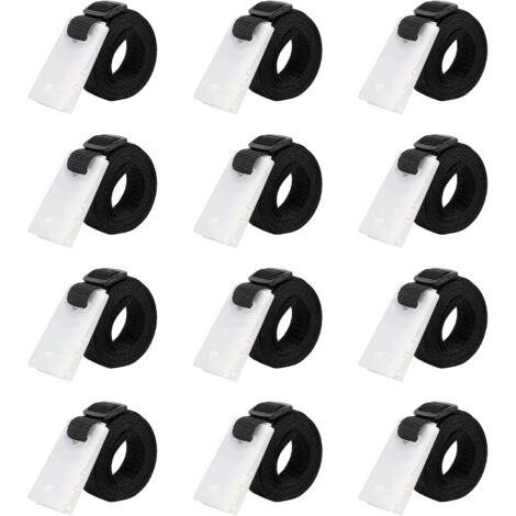 Set de 12 Sangles de Maintien, Fixation pour bâche Solaire de Piscine, Accessoires Enrouleur de Couverture Solaire