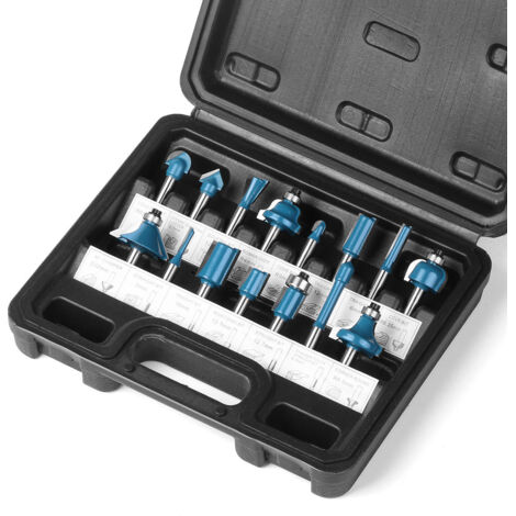 Set de 15 fraises à tête de tungstène carbure, tige universelle de 1/4 pouce (environ 0,6 cm), idéales pour les débutants - Indispensables pour les travaux de menuiserie et les projets DIY maison 🛠️