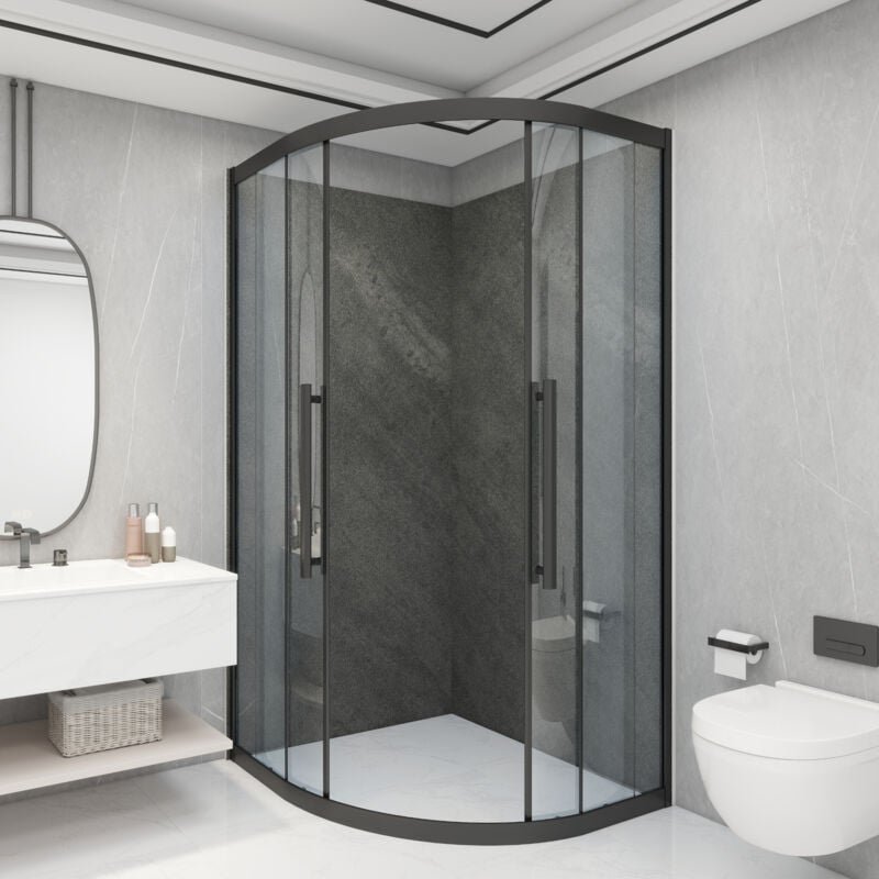 [neu.haus] - Set de 16 panneaux muraux décoratifs Bladel 120 x 60 cm gris