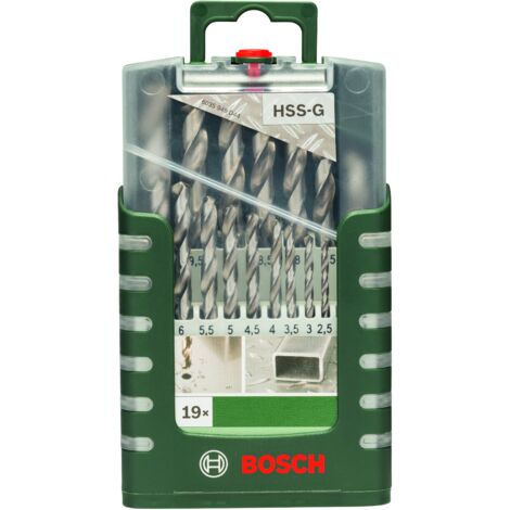 Set de 19 brocas HSS-G: Gripbox  BOSCH 2609255132