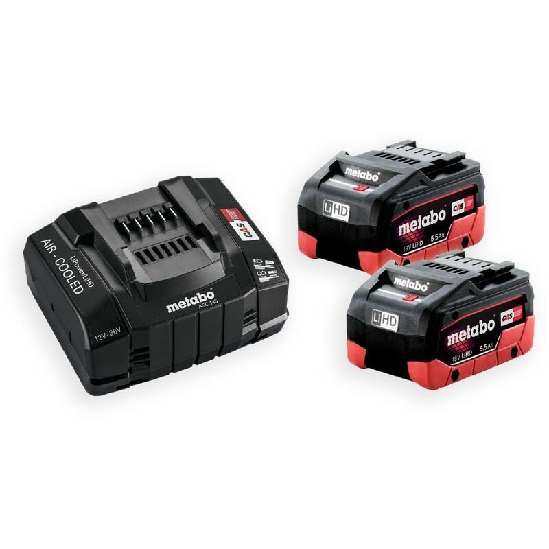 

Metabo Herramientas - Set de 2 Baterías Metabo LIHD 18V - 5.5 Ah SE