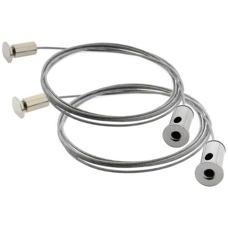 Set de 2 cables de suspensión 1m