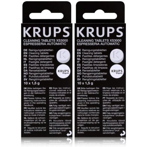Set de 2 cajas de pastillas de detergente para cafetera KRUPS XS300010
