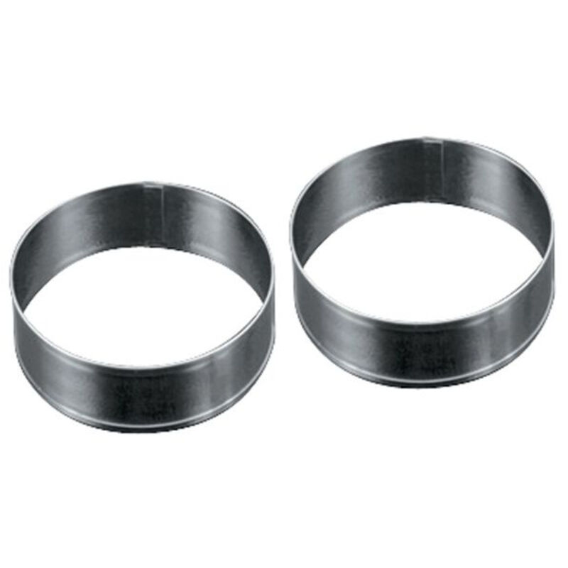 METALTEX Lot de 2 cercles &agrave; p&acirc;tisserie en inox - &Oslash; 8,5 cm