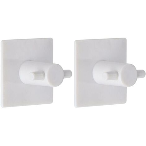 Set de 2 crochets abs carre 3m - blanc - Tendance