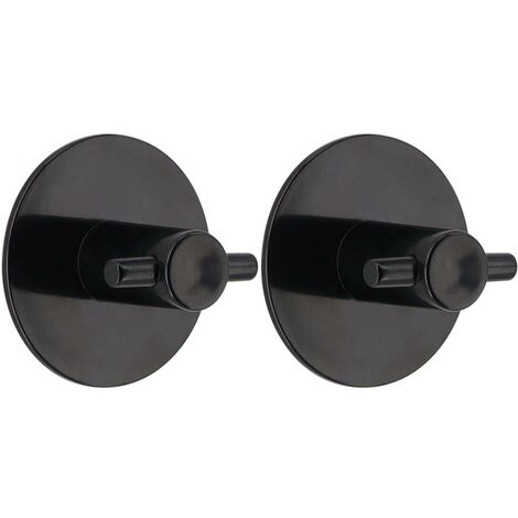 Set de 2 crochets abs rond 3m - noir - Tendance