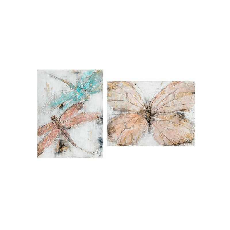 

Set de 2 Cuadros Óleo insect (120 x 4 x 90 cm)