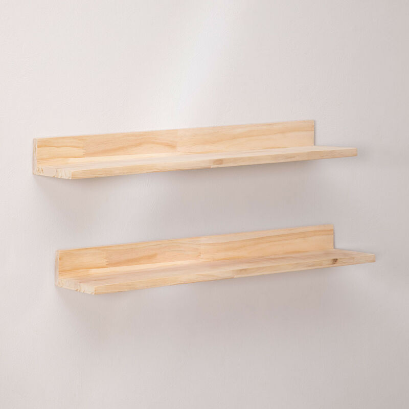

Set de 2 Estantes de Pared en Madera de Pino Tydor SKLUM - 80 cm