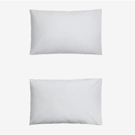 Set de 2 fundas de almohada en algodón percal de 180 hilos Lesia SKLUM