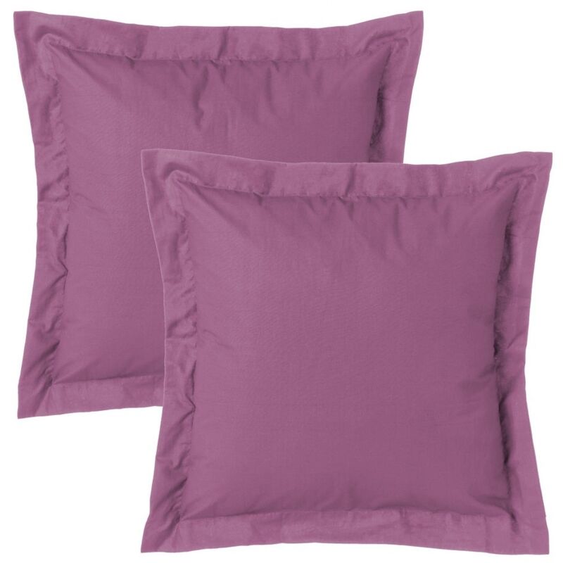 

Set de 2 fundas de cojín lilas de algodón y poliéster de 50x50 cm