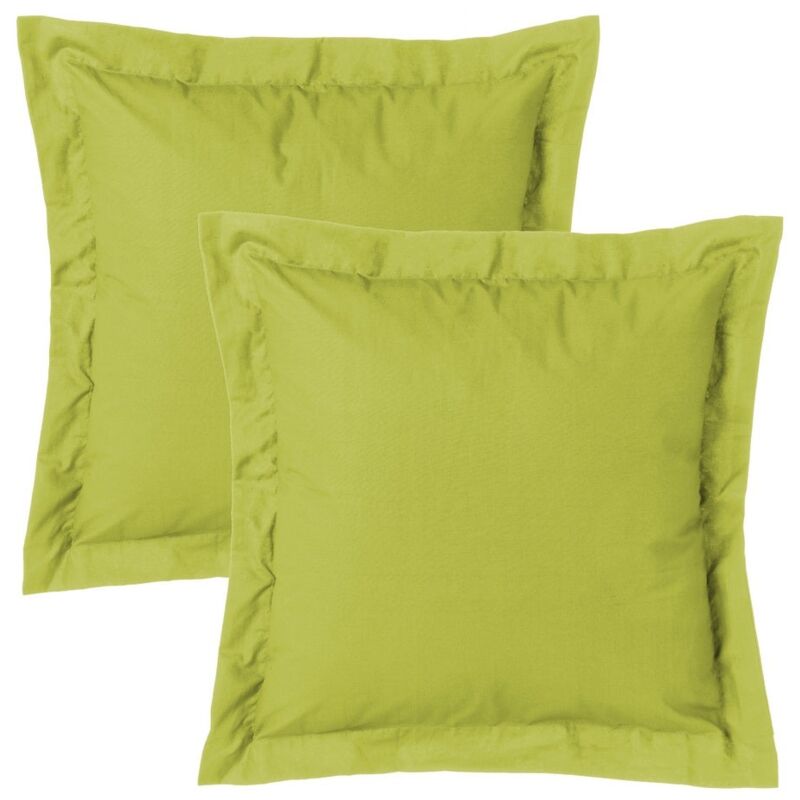 

Set de 2 fundas de cojín verdes de algodón y poliéster de 50x50 cm