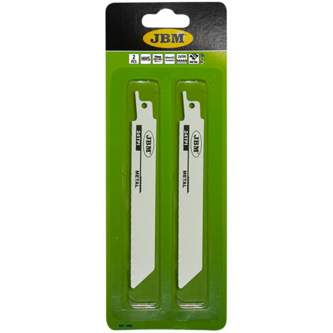 SET DE 2 HOJAS de sierra DE SABLE 150mm. 24TPI PARA METAL PARA REF. 60019  JBM14995