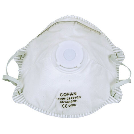 Set de 2 Mascarillas FFP2 (D) con válvula de exhalación Filtración superior al 94 % No Reutilizables 11000102
