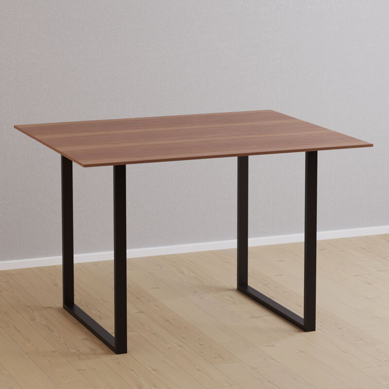 [en.casa] - Set de 2 pieds de table Holsted rectangulaires en acier 70 x 57 cm