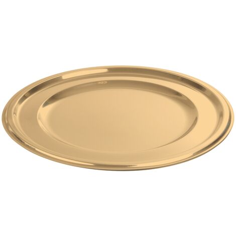 Set de 2 plateaux rond or 30 cm
