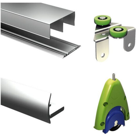 Set De 2 Poignees 19mm -aluminium T3 - Lg 2,8m