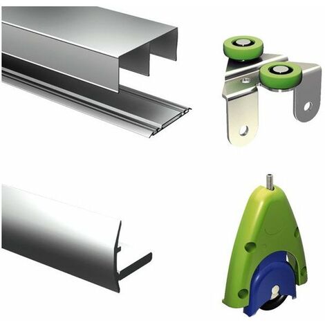 Set De 2 Poignees 19mm -aluminium T4 - Lg 2,8m