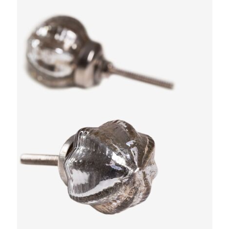 Set de 2 Poignées en Verre Weut SKLUM - Chromé