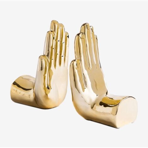 Set de 2 Serre-Livres en Céramique Ranjit SKLUM Doré