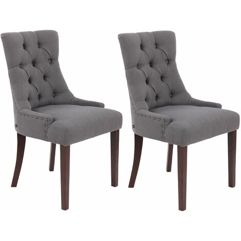 Set De 2 Sillas De Comedor Aberdeen Antiguo Gris oscuro