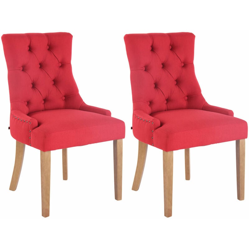 

CLP - Set De 2 Sillas De Comedor Aberdeen Rojo Antigüo claro