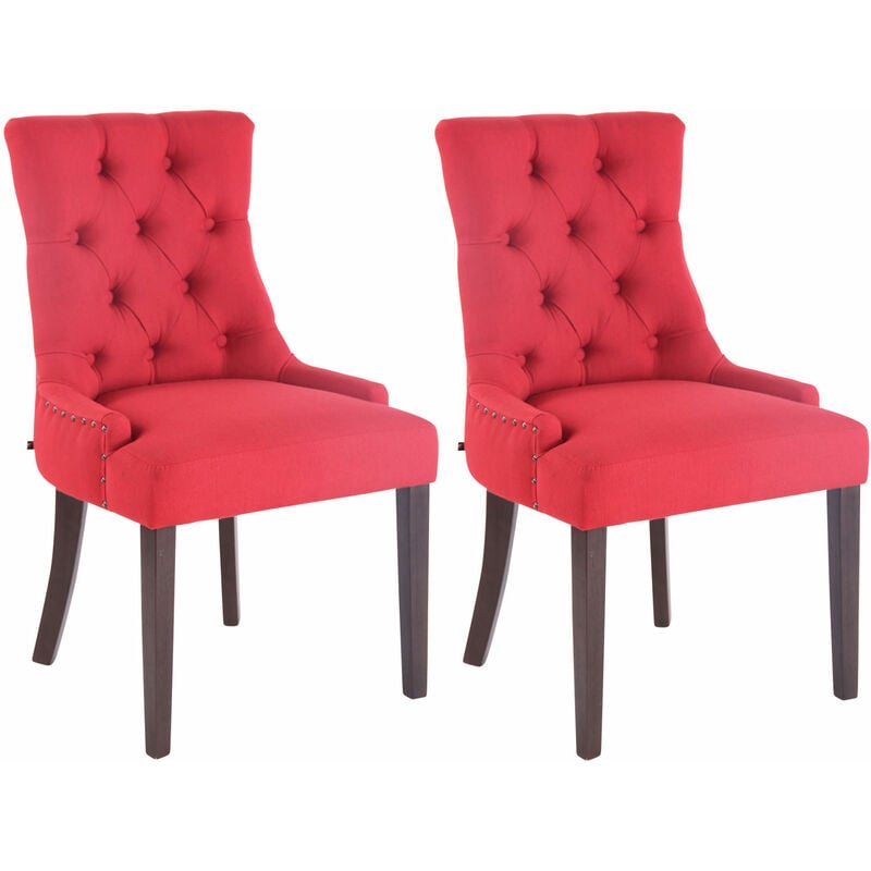 

CLP - Set De 2 Sillas De Comedor Aberdeen Rojo Antigüo