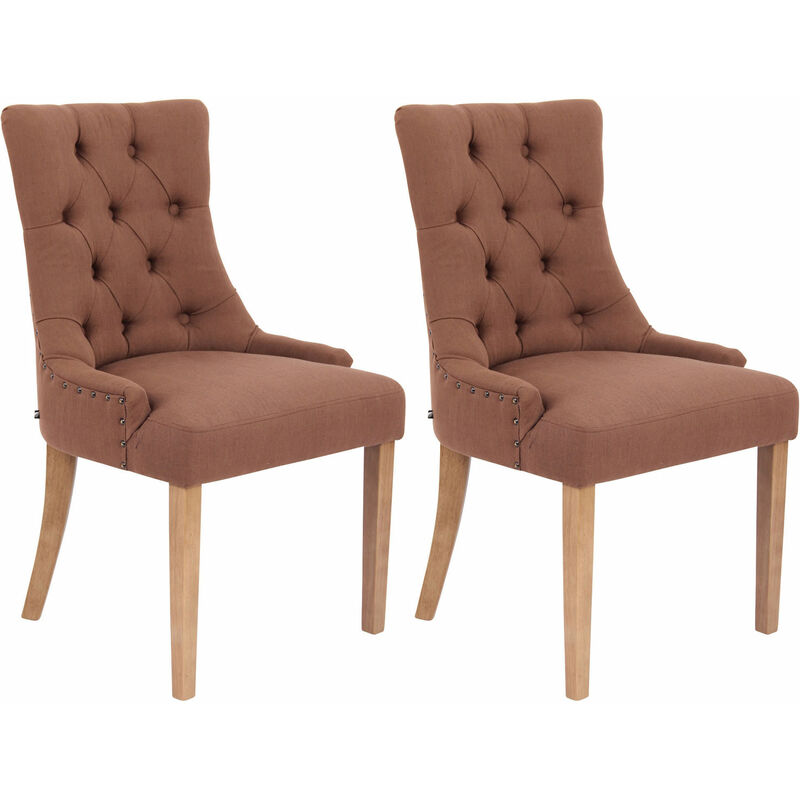 

CLP - Set De 2 Sillas De Comedor Aberdeen Marrón Antigüo claro