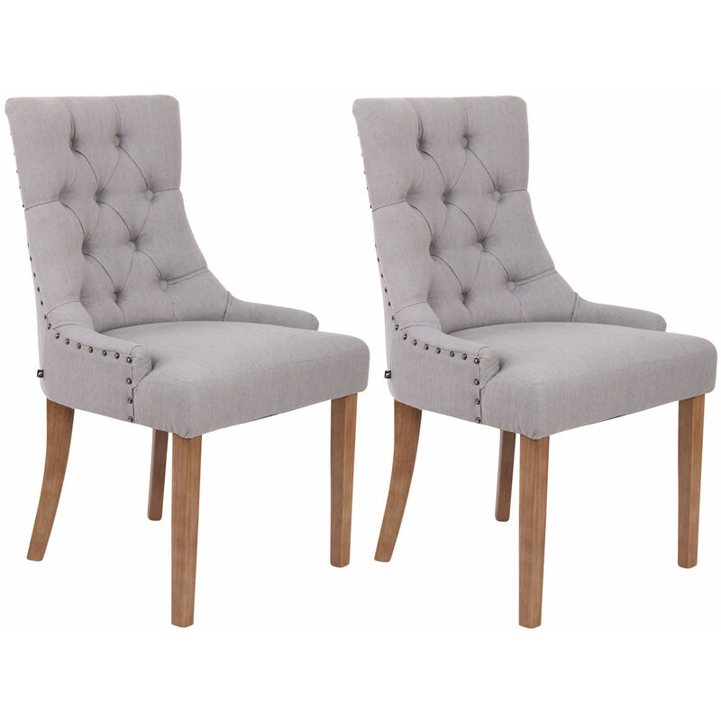 

CLP - Set De 2 Sillas De Comedor Aberdeen Gris Antigüo claro