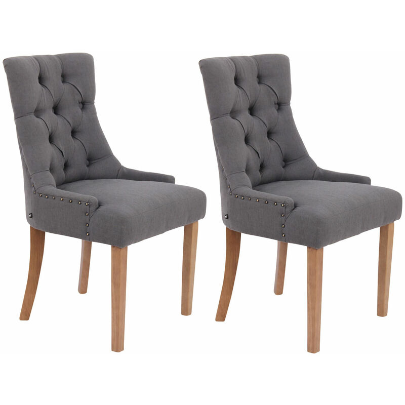

CLP - Set De 2 Sillas De Comedor Aberdeen Gris oscuro Antigüo claro