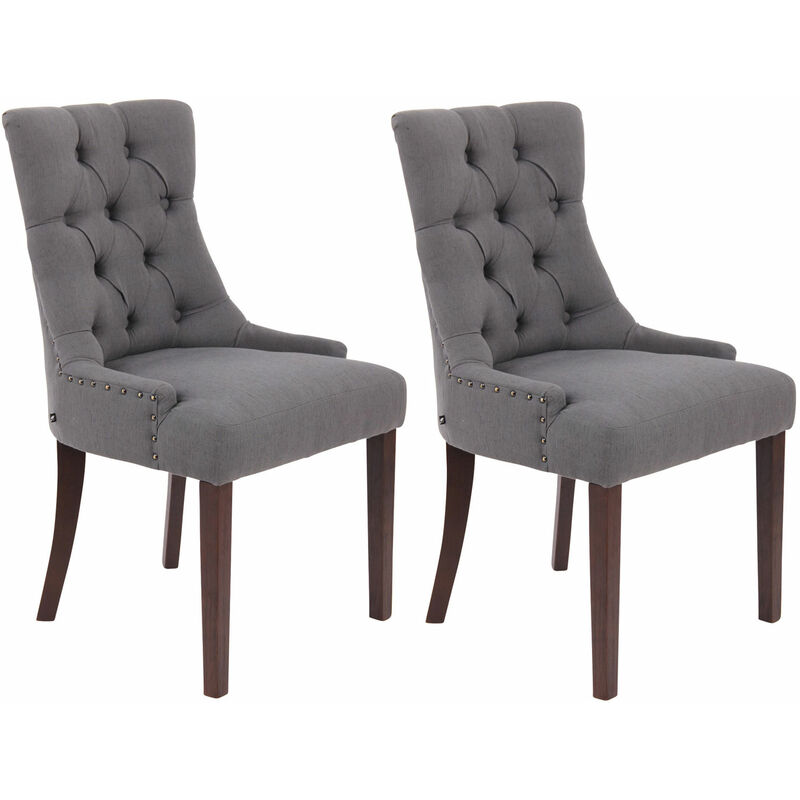 

CLP - Set De 2 Sillas De Comedor Aberdeen Gris oscuro Antigüo