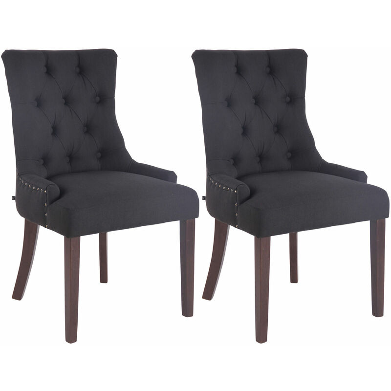 

CLP - Set De 2 Sillas De Comedor Aberdeen Negro Antigüo