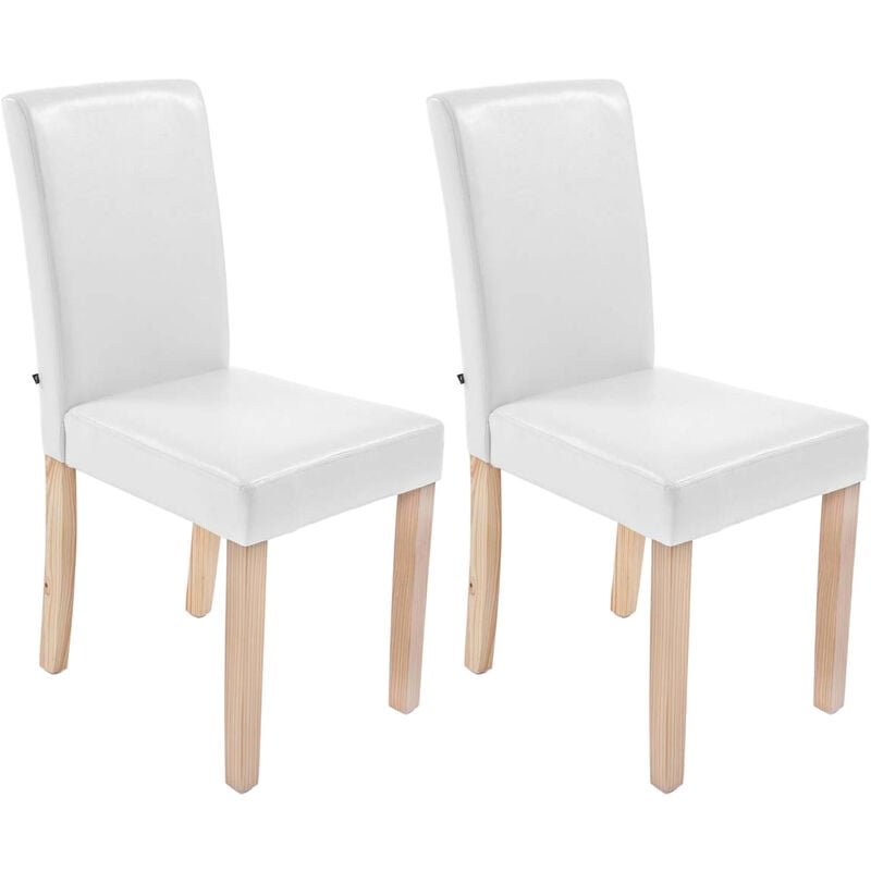 

CLP - Set De 2 Sillas De Comedor Ina Madera Natural Blanco