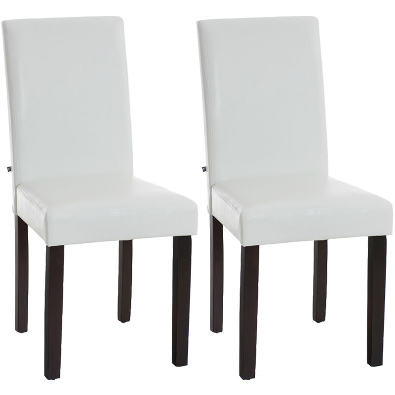 

CLP - Set de 2 Sillas de Comedor Ina ~ Base Marrón Blanco