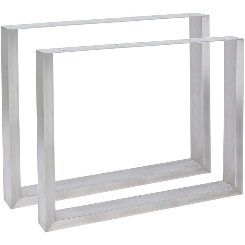 

Set De 2 Soportes Velden Cuadrados Para Mesas Acero inoxidable 70 cm