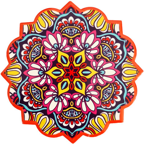 Set de 2 sous-verres mandala en céramique