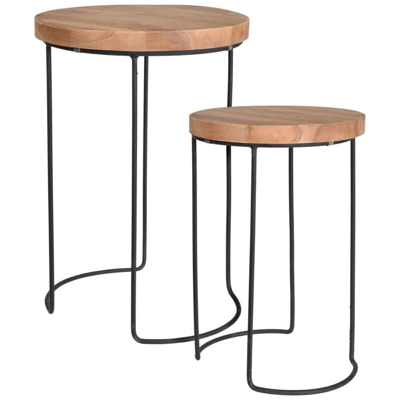 Ensemble de tables d'appoint 2 pcs Teck H&S Collection