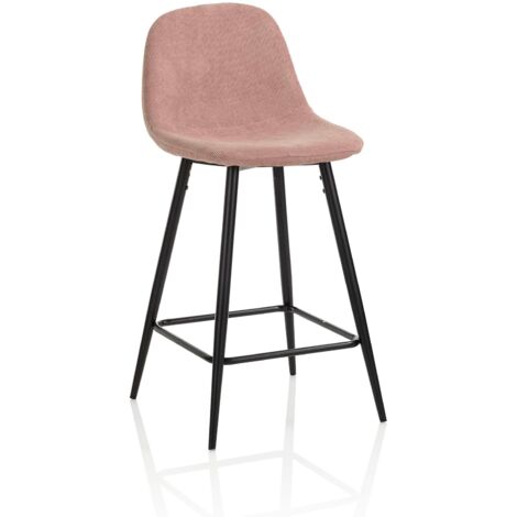 Set de 2 Tabourets GREEDY rose antique