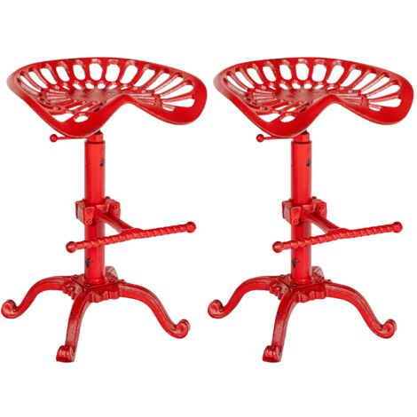 Set De 2 Taburetes De Bar Butch Rojo