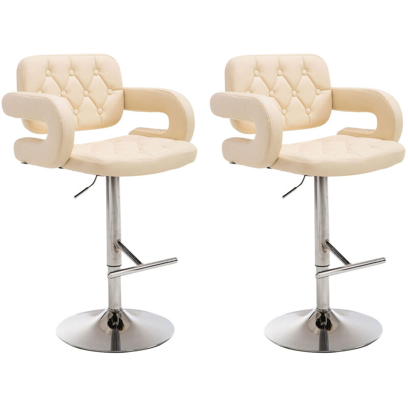 

CLP - Set De 2 Taburetes De Bar Dublin Crema