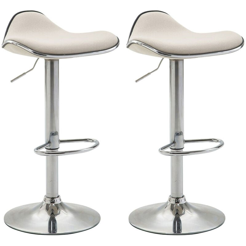 

CLP - Set De 2 Taburetes Shanghai En Tela Crema