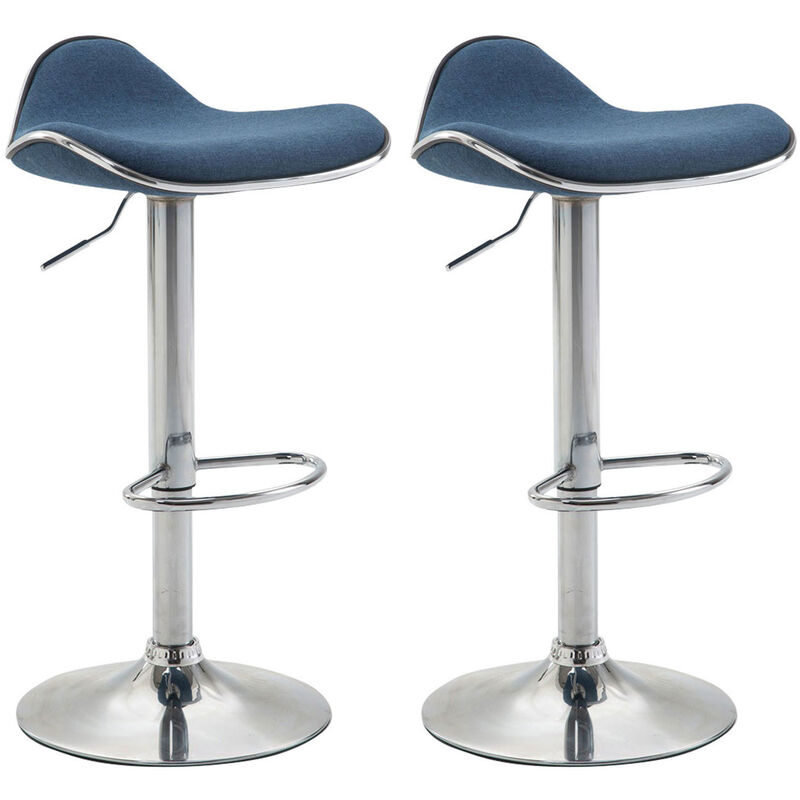

CLP - Set De 2 Taburetes Shanghai En Tela Azul